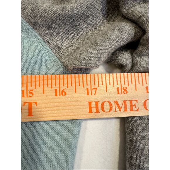 Halogen two-tone raglan cashmere pullover sweater, size XS - Picture 6 of 6